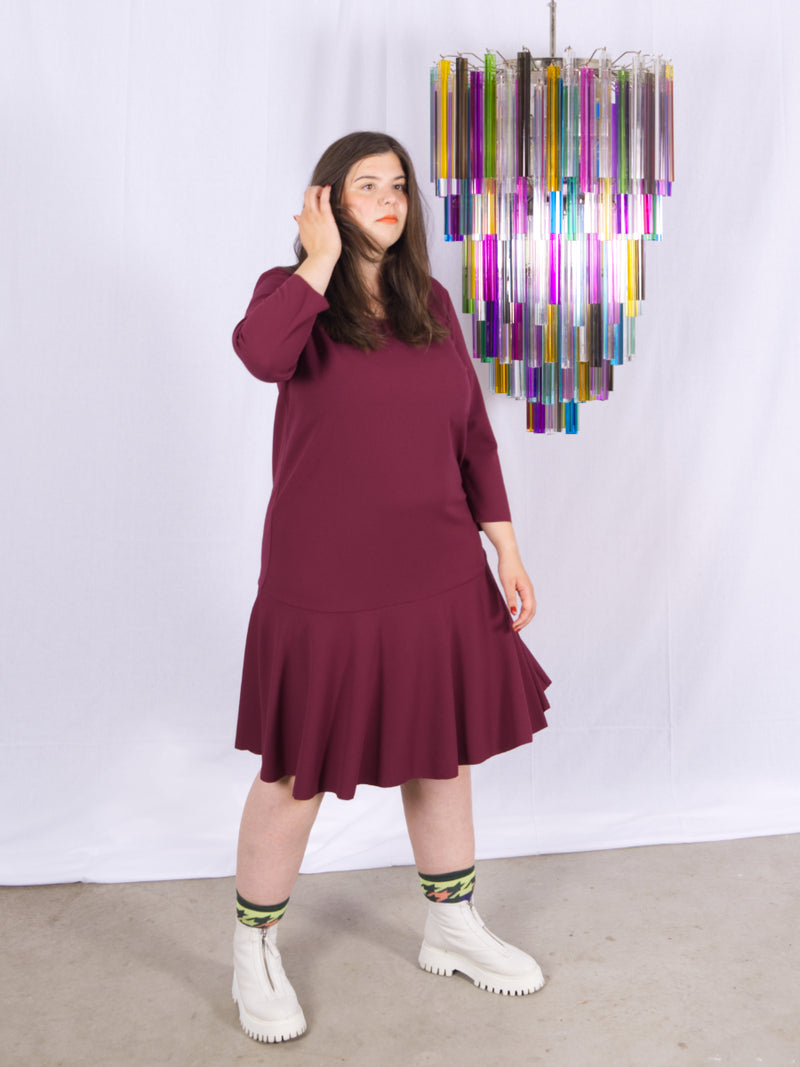 MARINA RINALDI ONLINE in Berlin Midi dress with hem detail