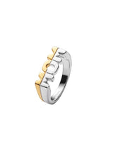 Two-Toned "MOM Ring" - Silber/Gold